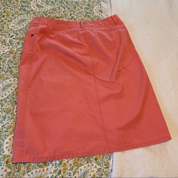 Talbots coral knee length khaki skirt - Picture 4 of 4